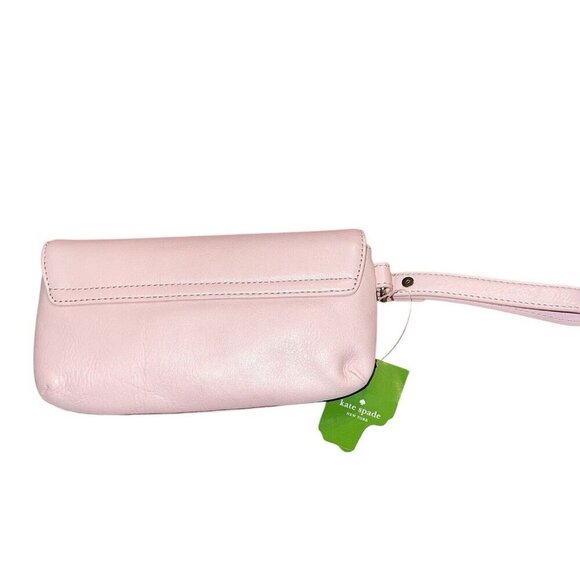 Kate Spade New York Chrystie Street Evan Leather Wristlet Clutch Cipria Pink NWT - Picture 5 of 7